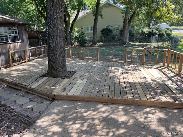 view of wooden terrace