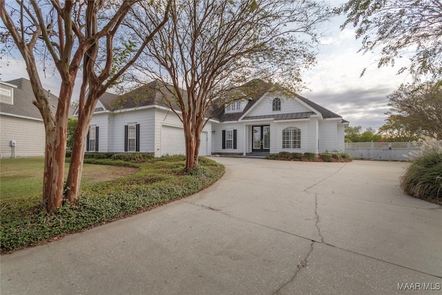 view of front of home featuring a garage