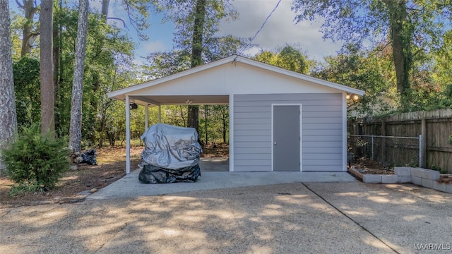 view of outbuilding