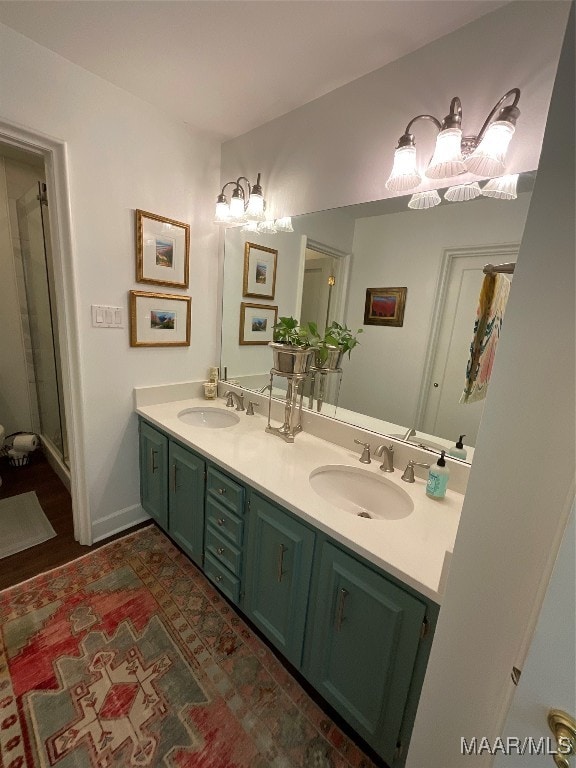 bathroom with vanity