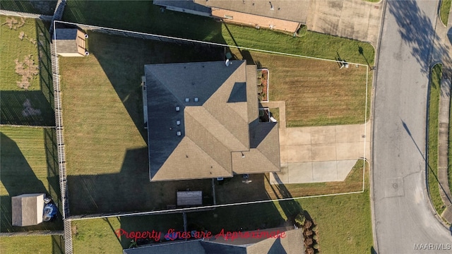 birds eye view of property