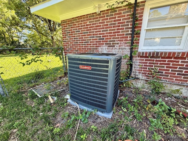 exterior details featuring central AC unit