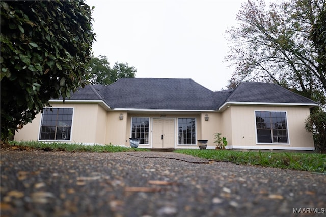 view of rear view of property