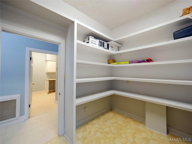 pantry featuring visible vents