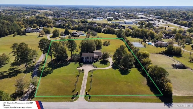 birds eye view of property