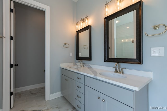 bathroom with vanity