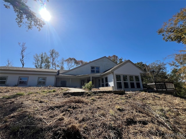 view of back of property