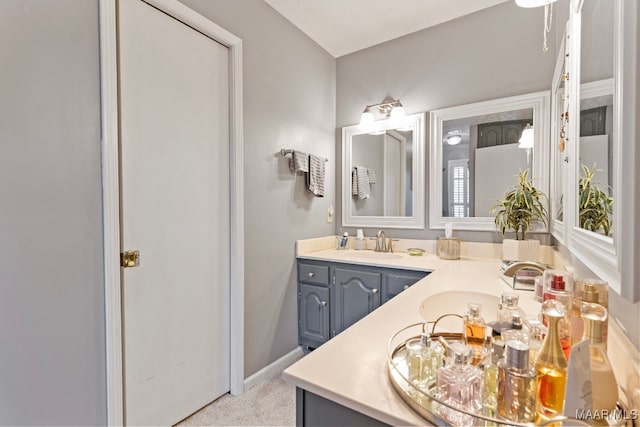 bathroom with vanity