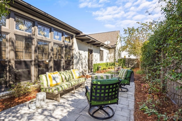 view of patio / terrace with outdoor lounge area