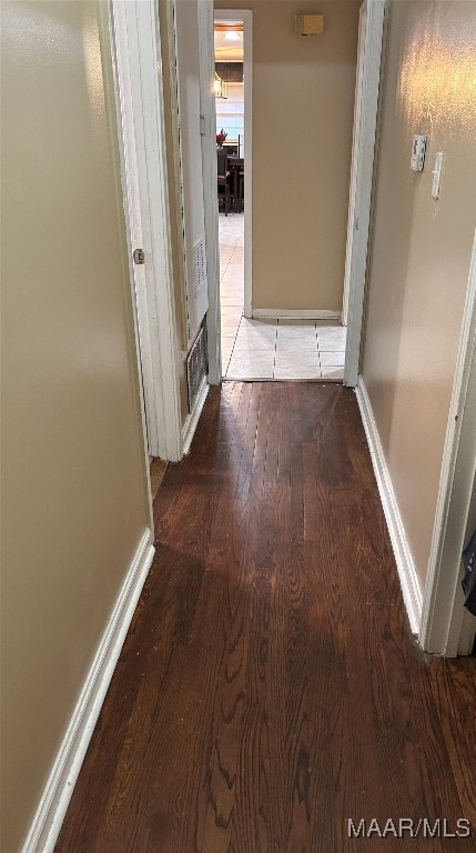 hall featuring hardwood / wood-style floors