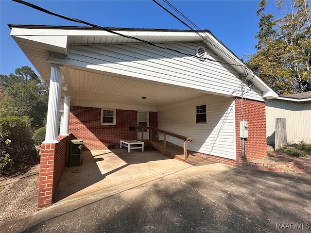 view of rear view of property