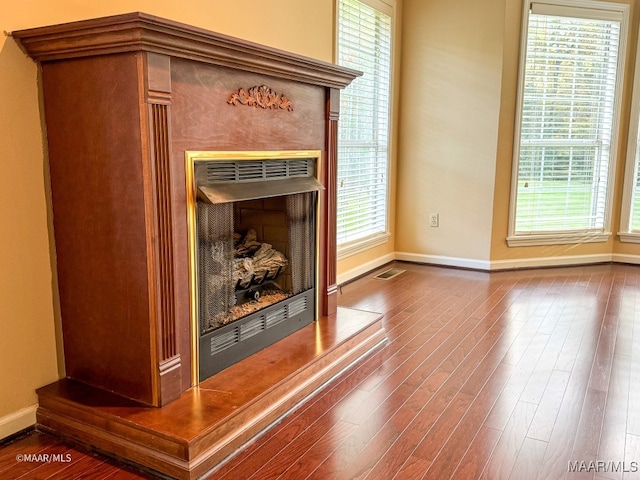 room details with hardwood / wood-style floors