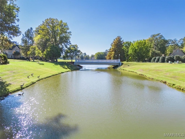 view of water feature