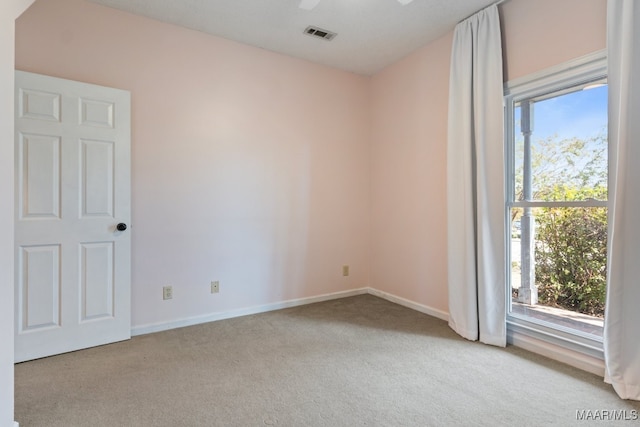 view of carpeted empty room