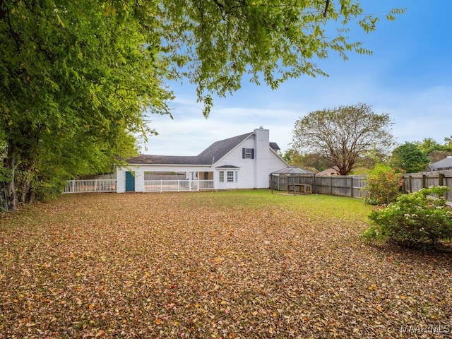 view of back of property