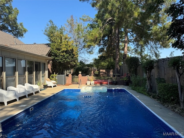 view of pool with a patio