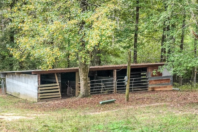 view of stable