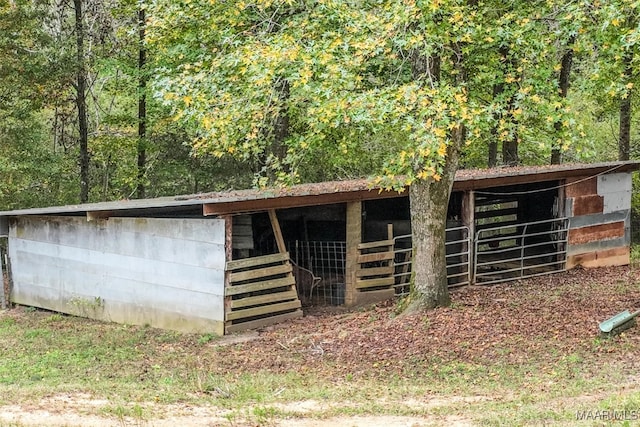 view of horse barn