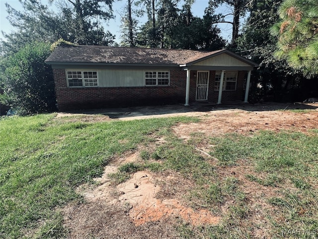 view of ranch-style home