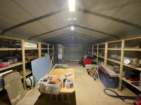 view of storage room