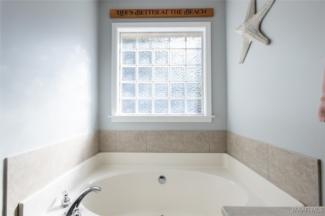 bathroom featuring a bathtub