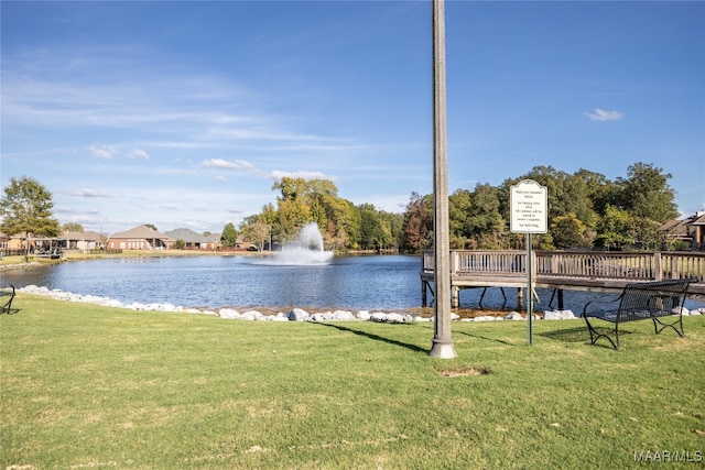 property view of water