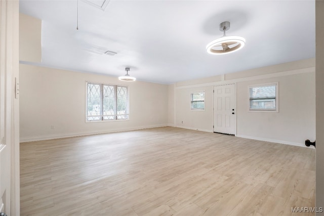 interior space featuring light hardwood / wood-style flooring