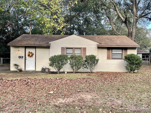 view of ranch-style home