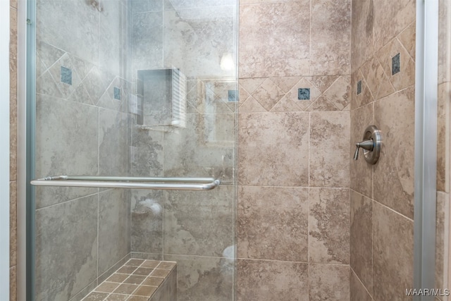 bathroom with walk in shower