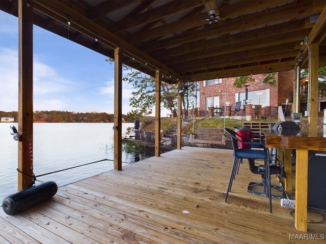 983 Lake Haven Dr, Deatsville, AL 36022 - dock area featuring a water view