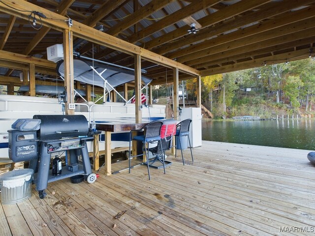 983 Lake Haven Dr, Deatsville, AL 36022 - dock featuring a water view
