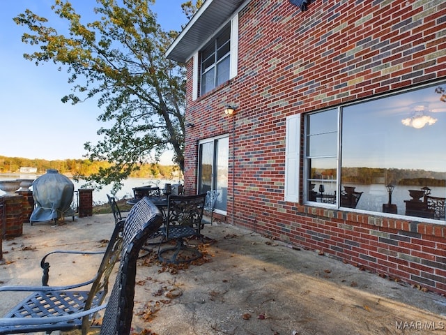 view of patio featuring grilling area