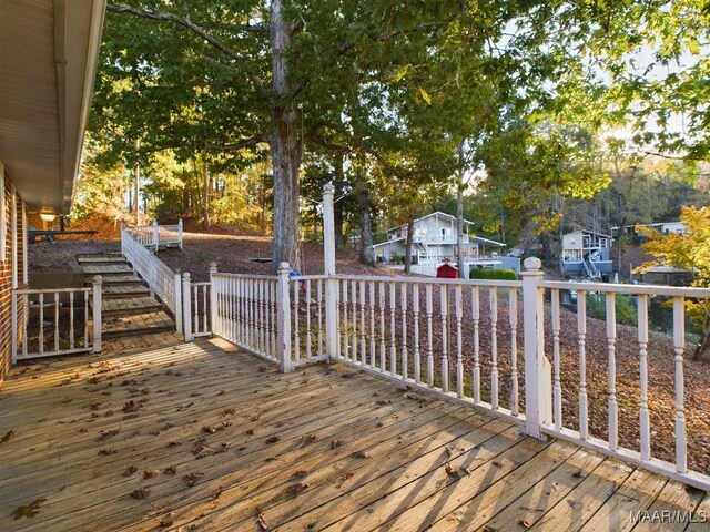 983 Lake Haven Dr, Deatsville, AL 36022 - view of wooden terrace