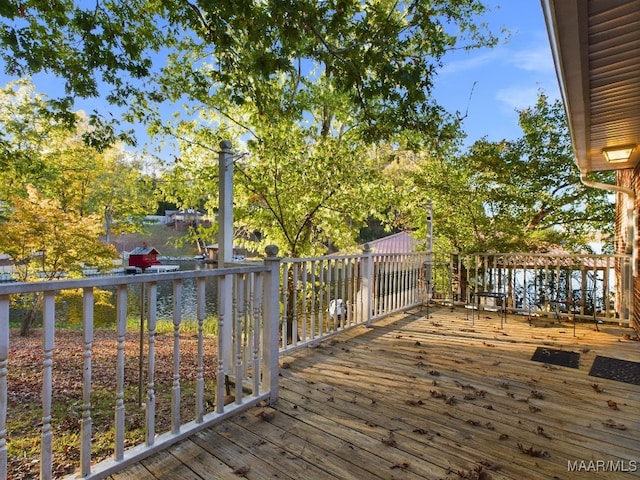 view of wooden terrace