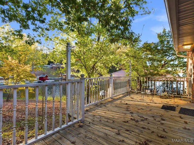 983 Lake Haven Dr, Deatsville, AL 36022 - deck with a water view