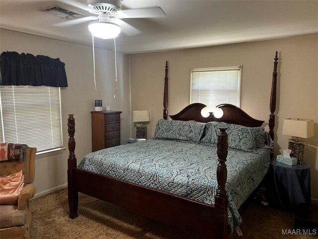 10521 US Highway 31, Hope Hull, AL 36043 - bedroom with carpet, a ceiling fan, and baseboards