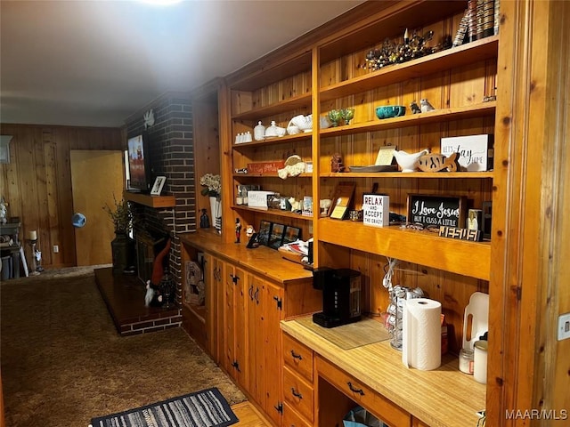 10521 US Highway 31, Hope Hull, AL 36043 - wine area with wood walls and carpet flooring