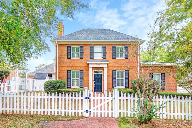 view of colonial house