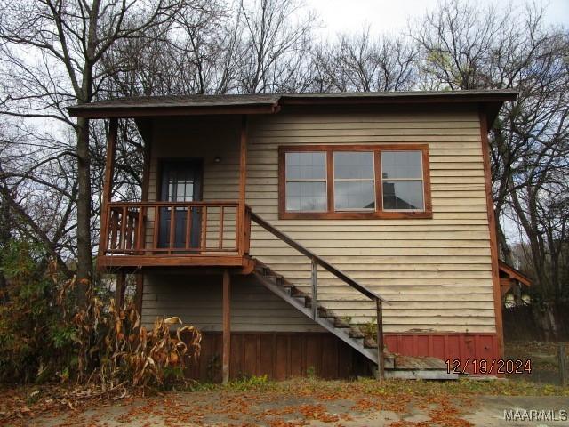 view of rear view of property