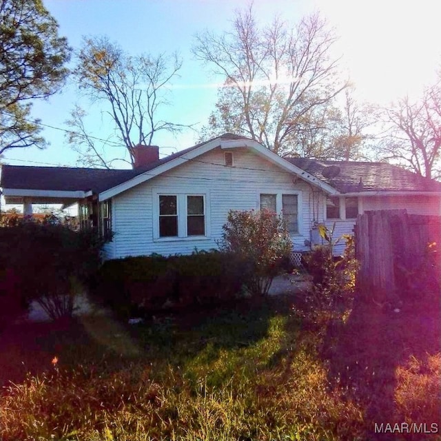 view of side of home