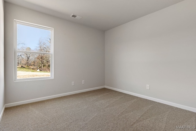 empty room featuring carpet floors