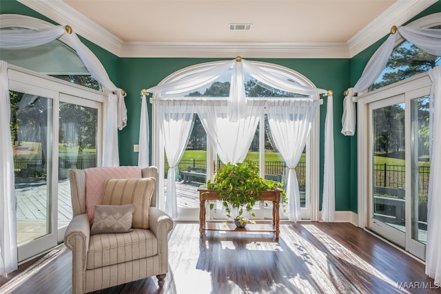 sunroom featuring a wealth of natural light