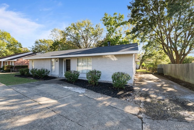 view of ranch-style house