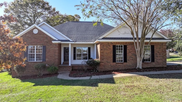 view of property featuring a front yard