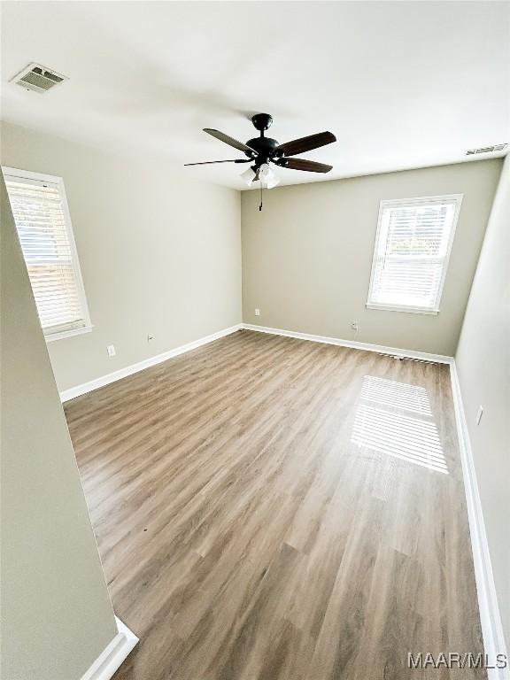 103 Wilkins Rd, Selma, AL 36701 - unfurnished room with a ceiling fan and wood finished floors