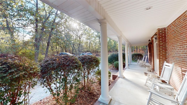 view of patio / terrace featuring a porch