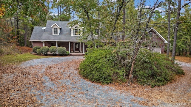 view of front of house with a porch