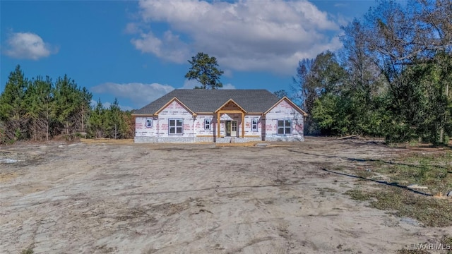 view of front of property with covered porch