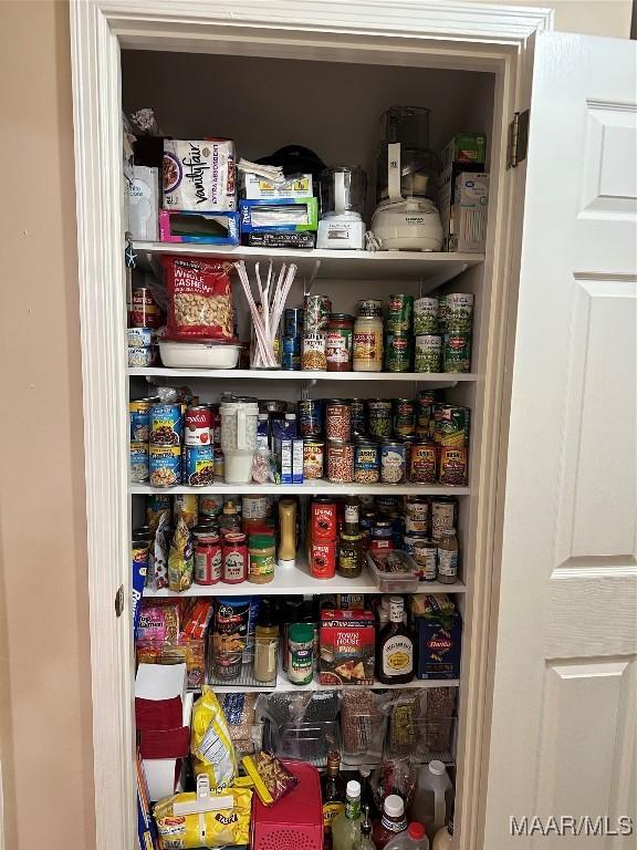 view of pantry