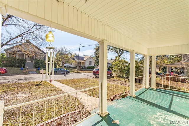 view of patio / terrace with covered porch